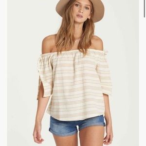 Billabong match up off the shoulder top